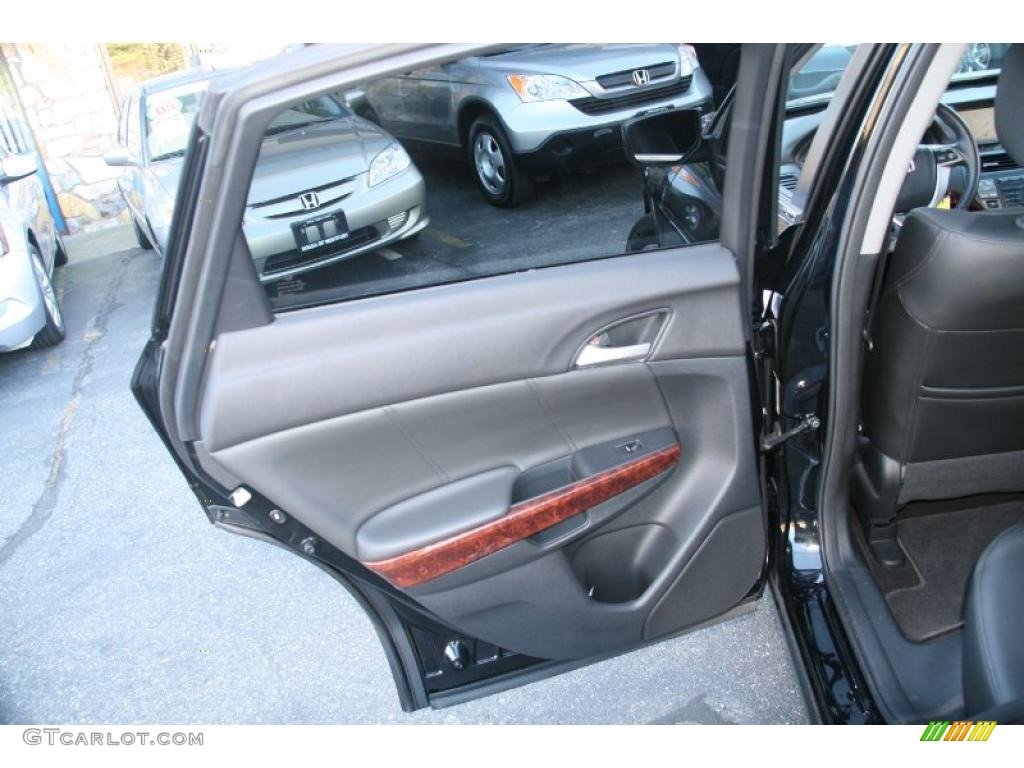 2010 Honda Accord Crosstour EX-L 4WD Black Door Panel Photo #39929128