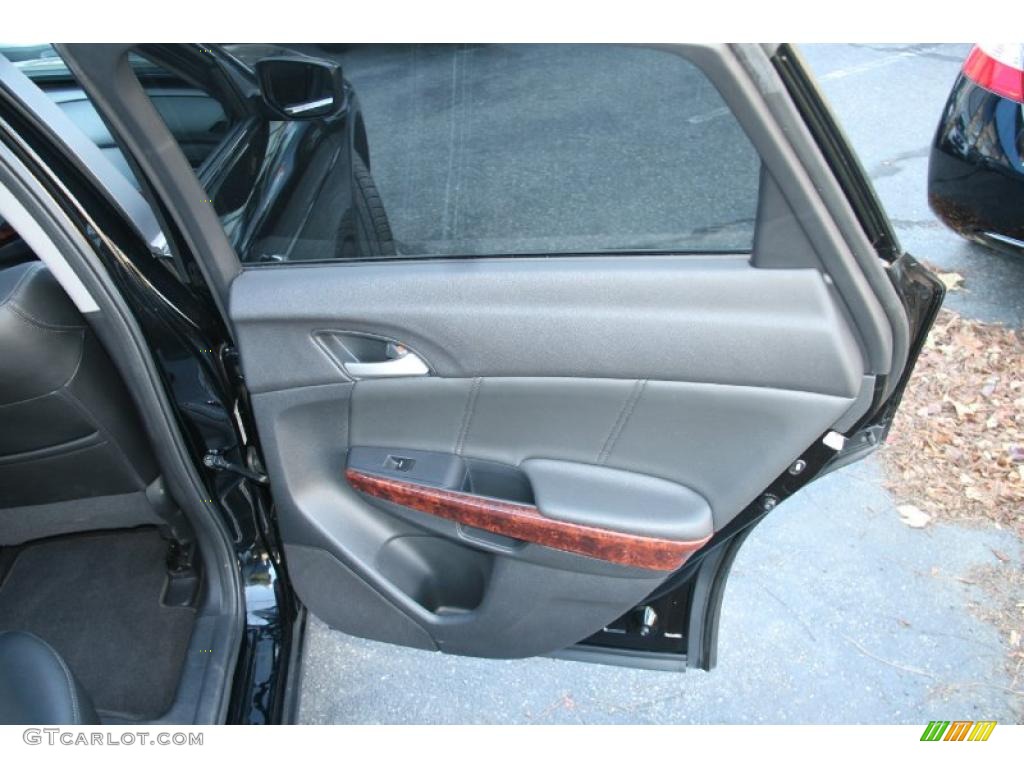 2010 Honda Accord Crosstour EX-L 4WD Black Door Panel Photo #39929136