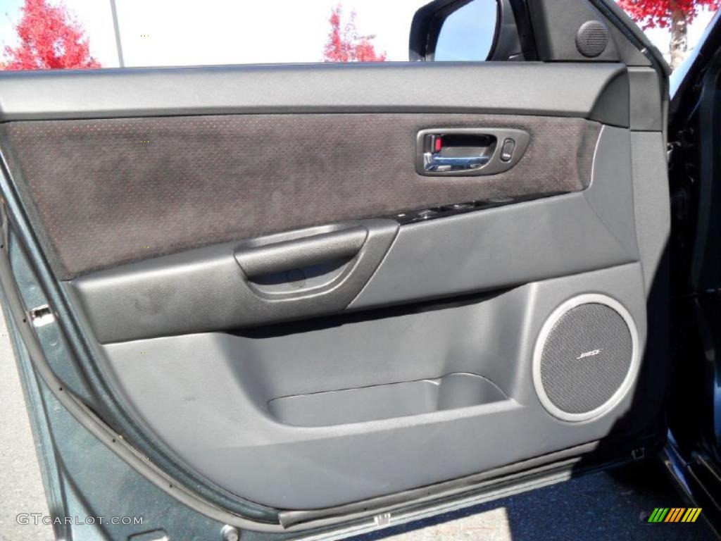 2009 Mazda MAZDA3 MAZDASPEED3 Sport Black Door Panel Photo #39929140