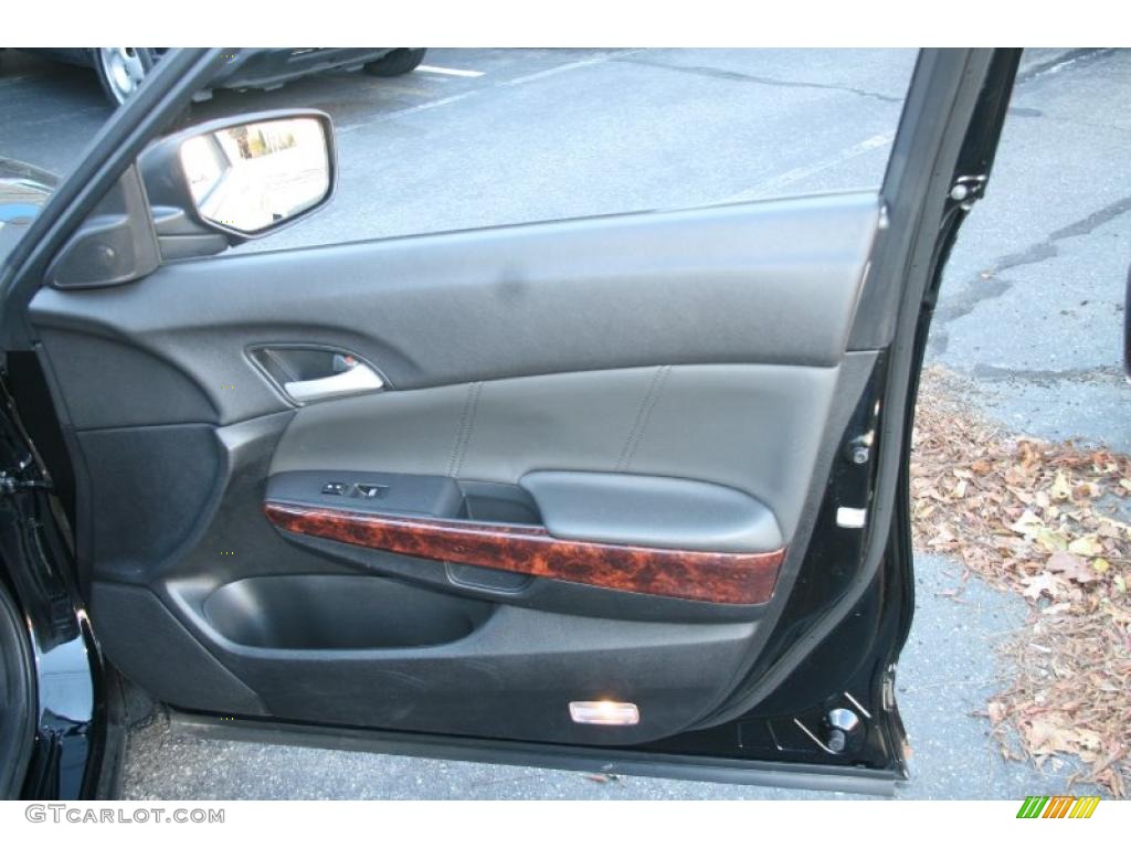 2010 Honda Accord Crosstour EX-L 4WD Black Door Panel Photo #39929152