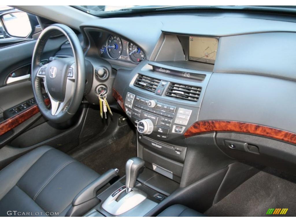 2010 Honda Accord Crosstour EX-L 4WD Black Dashboard Photo #39929172