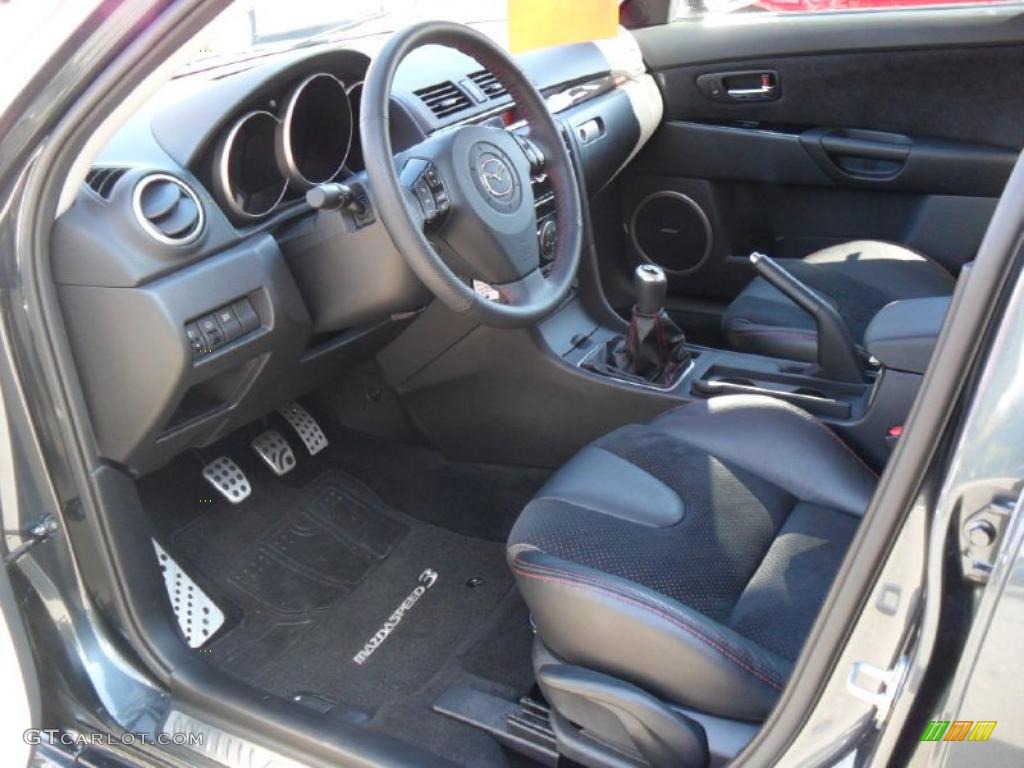 Black Interior 2009 Mazda MAZDA3 MAZDASPEED3 Sport Photo #39929448