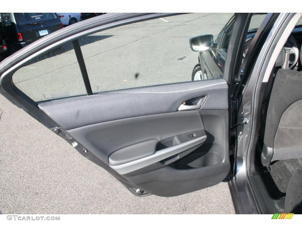 2009 Honda Accord EX Sedan Black Door Panel Photo #39929560