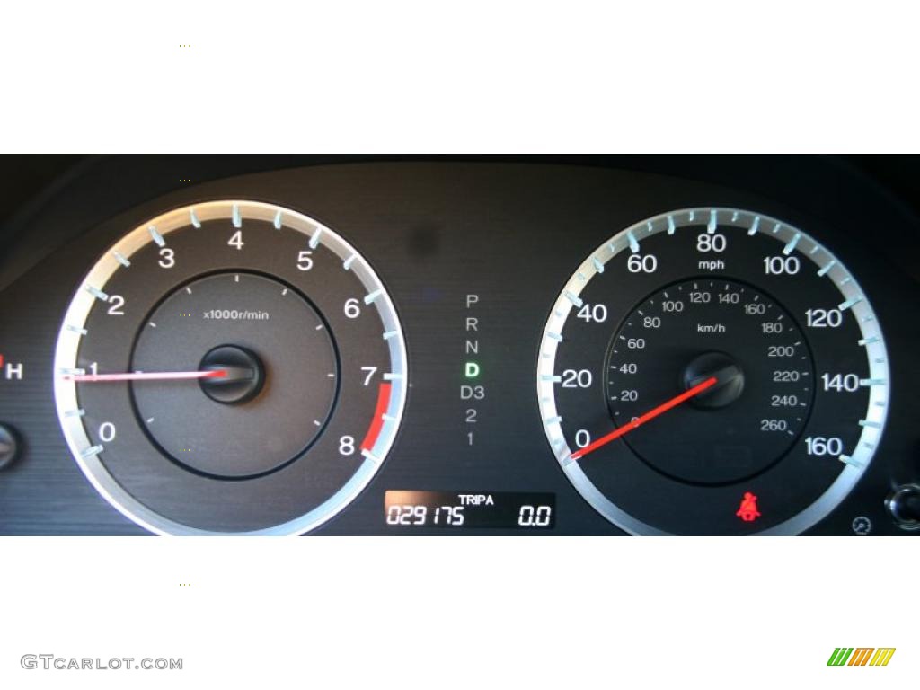 2009 Honda Accord EX Sedan Gauges Photo #39929740