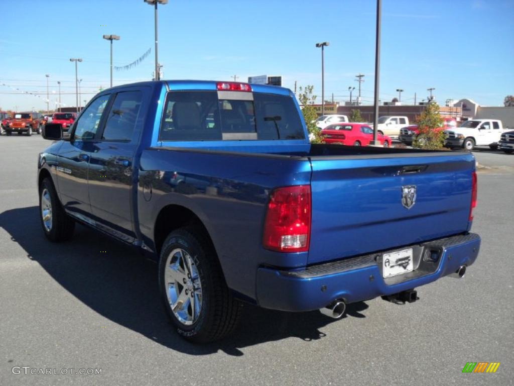 Deep Water Blue Pearl 2011 Dodge Ram 1500 Sport Crew Cab Exterior Photo #39930176