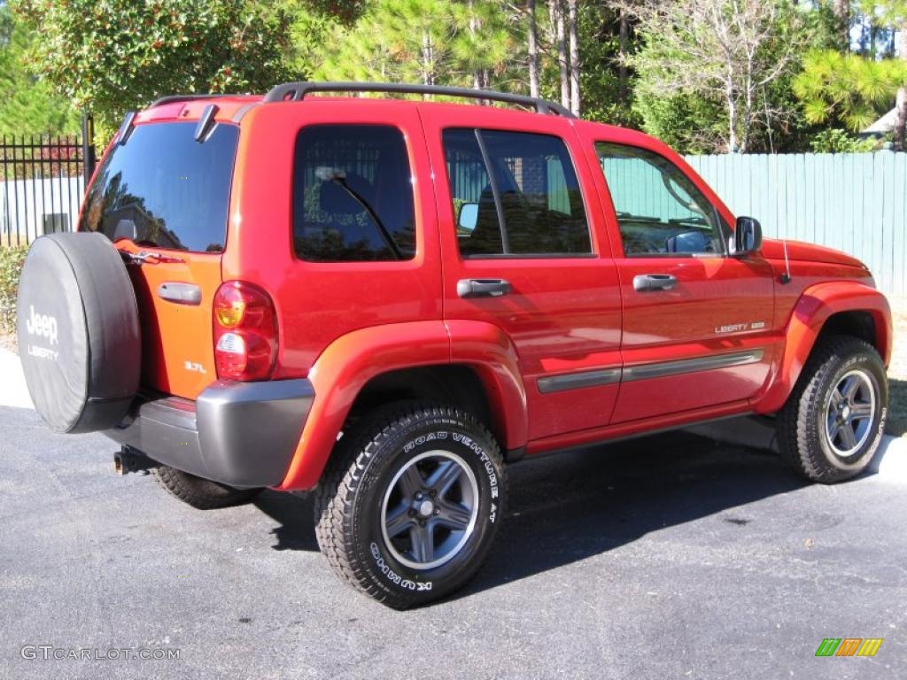 2004 Liberty Sport 4x4 Columbia Edition - Flame Red / Dark Slate Gray photo #11