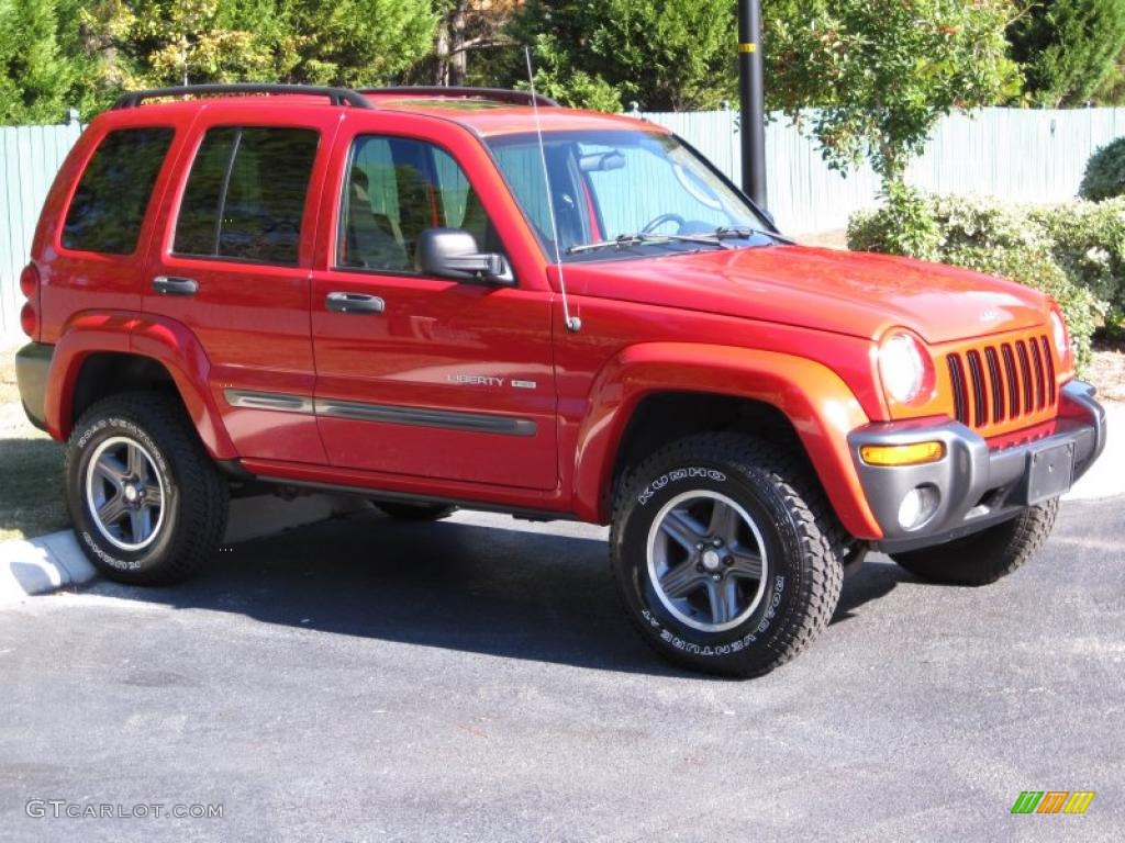 2004 Liberty Sport 4x4 Columbia Edition - Flame Red / Dark Slate Gray photo #12