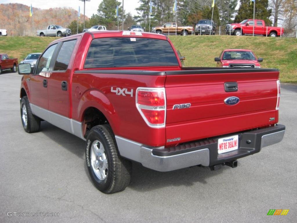 Red Candy Metallic 2010 Ford F150 XLT SuperCrew 4x4 Exterior Photo #39933844
