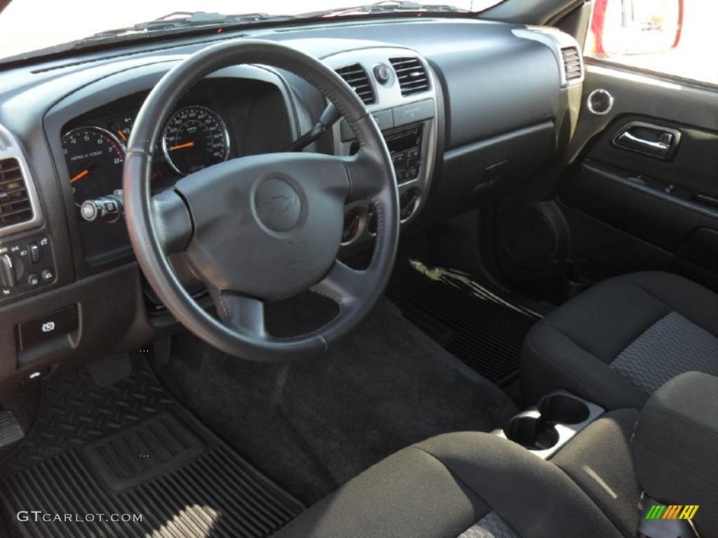 Ebony Interior 2010 Chevrolet Colorado LT Crew Cab Photo #39935908