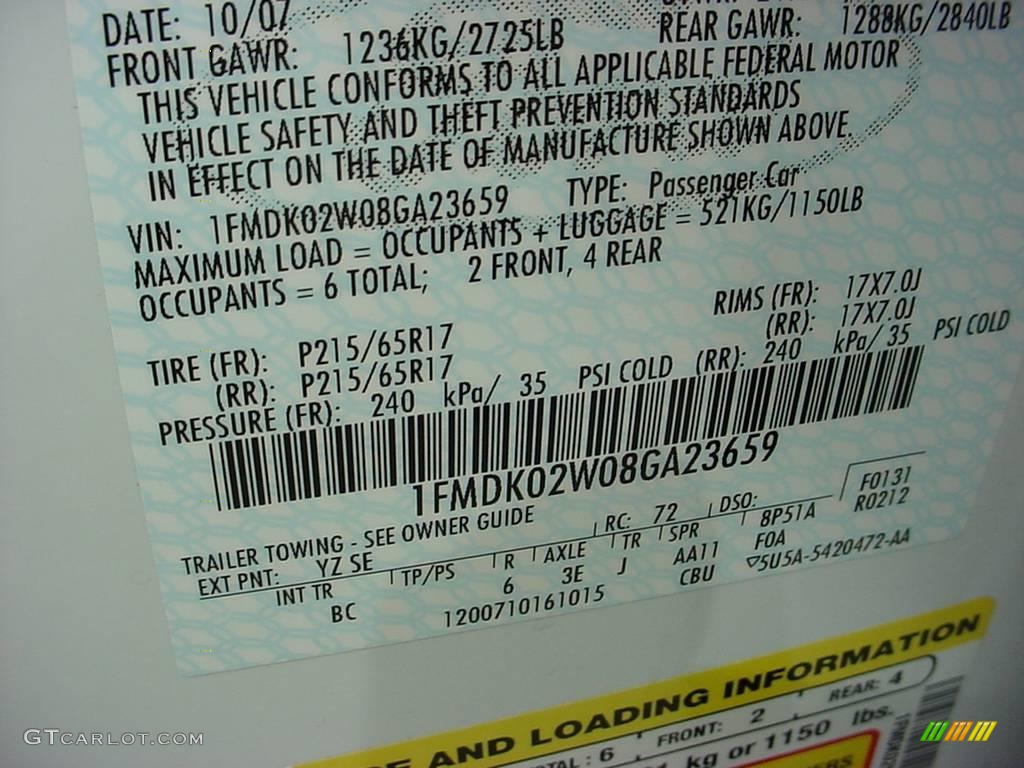 2008 Taurus X SEL - Oxford White / Camel photo #18