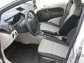 Light Stone/Charcoal Black Cloth 2011 Ford Fiesta S Sedan Interior Color