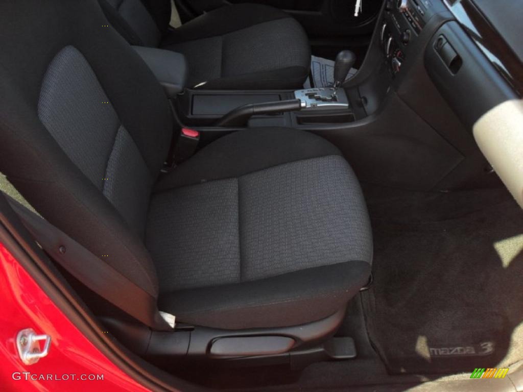 Black Interior 2007 Mazda MAZDA3 i Sedan Photo #39937388