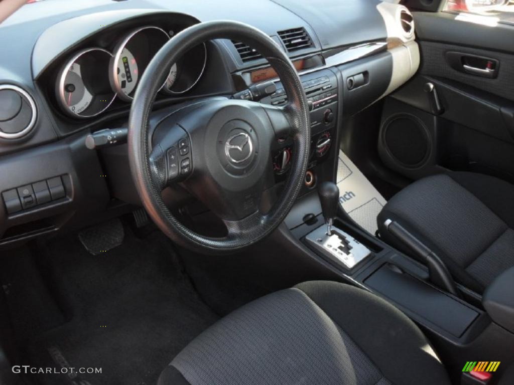 Black Interior 2007 Mazda Mazda3 I Sedan Photo 39937475