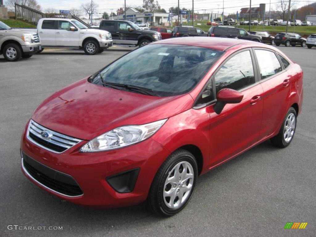 Red Candy Metallic 2011 Ford Fiesta SE Sedan Exterior Photo #39937576