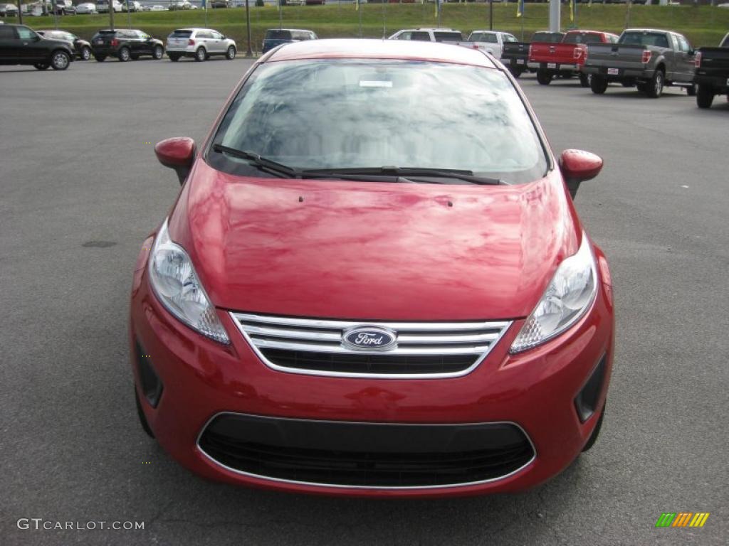 Red Candy Metallic 2011 Ford Fiesta SE Sedan Exterior Photo #39937592
