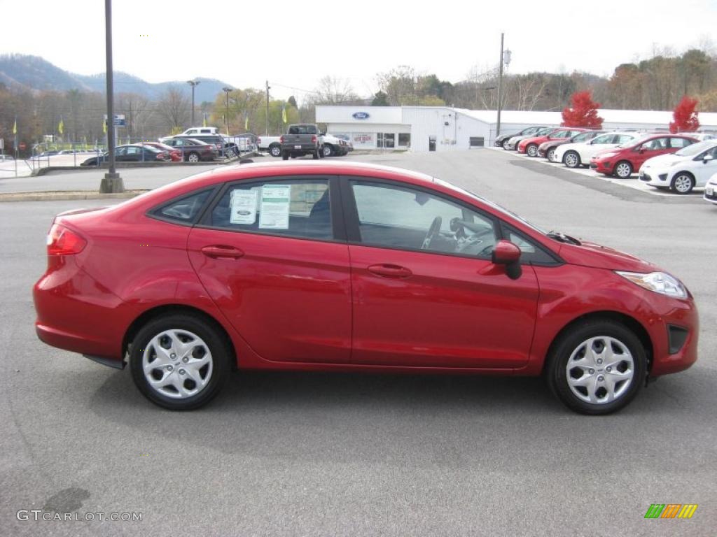 Red Candy Metallic 2011 Ford Fiesta SE Sedan Exterior Photo #39937620