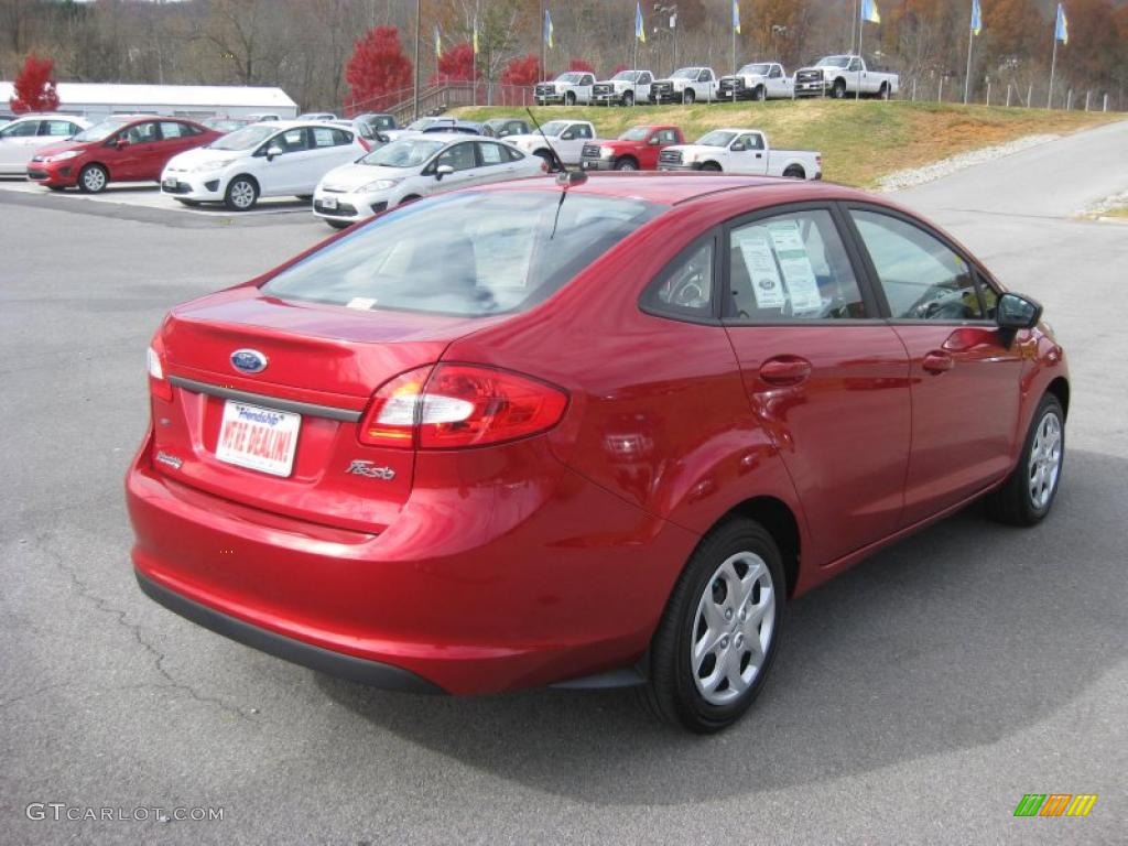 Red Candy Metallic 2011 Ford Fiesta SE Sedan Exterior Photo #39937636
