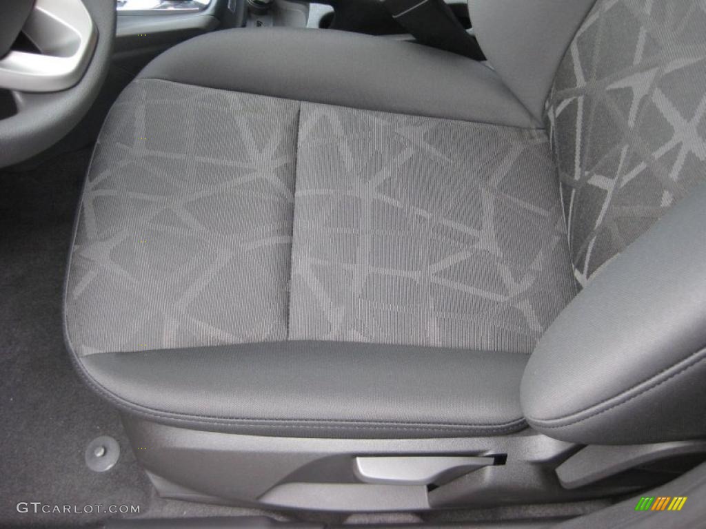 Charcoal Black/Blue Cloth Interior 2011 Ford Fiesta SE Sedan Photo #39937752