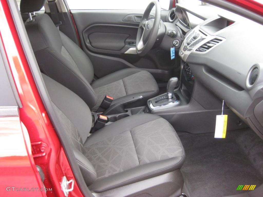 2011 Ford Fiesta SE Sedan Charcoal Black/Blue Cloth Dashboard Photo #39937832