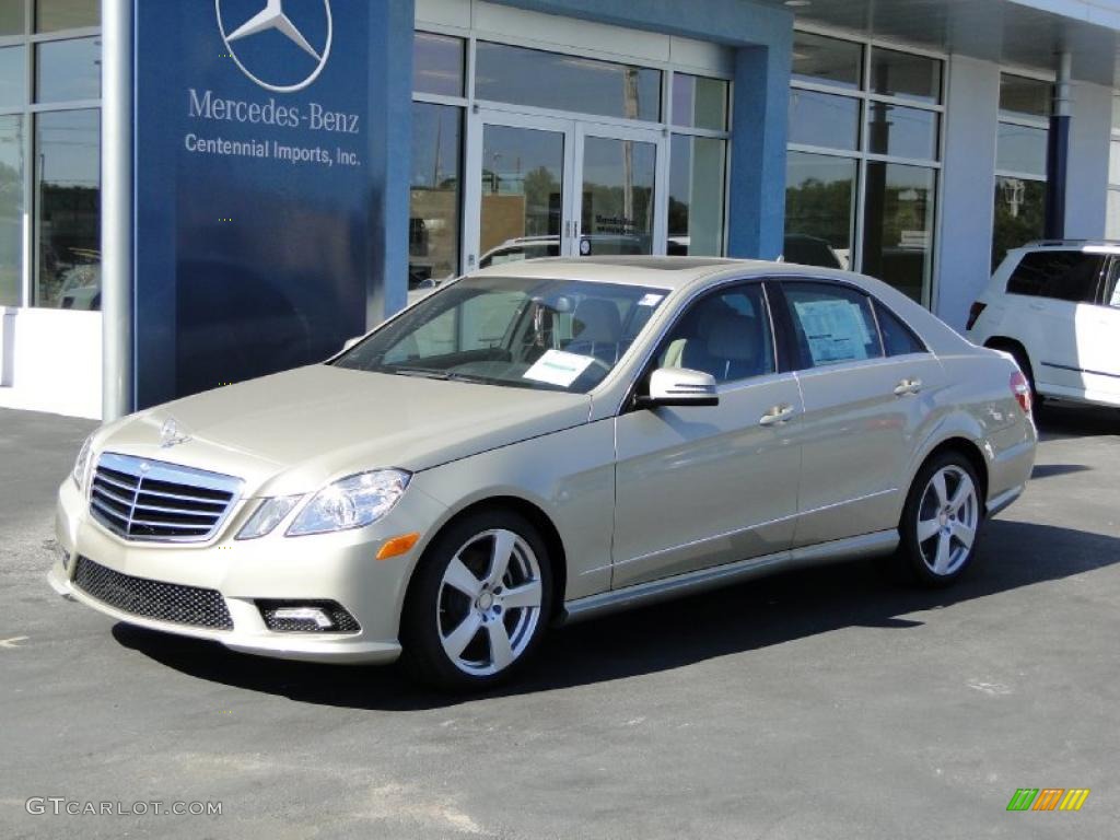 2011 E 350 Sedan - Pearl Beige Metallic / Ash/Black photo #1