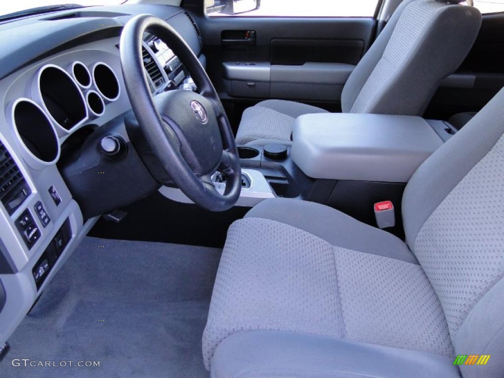 Graphite Gray Interior 2009 Toyota Tundra SR5 Double Cab 4x4 Photo #39939016