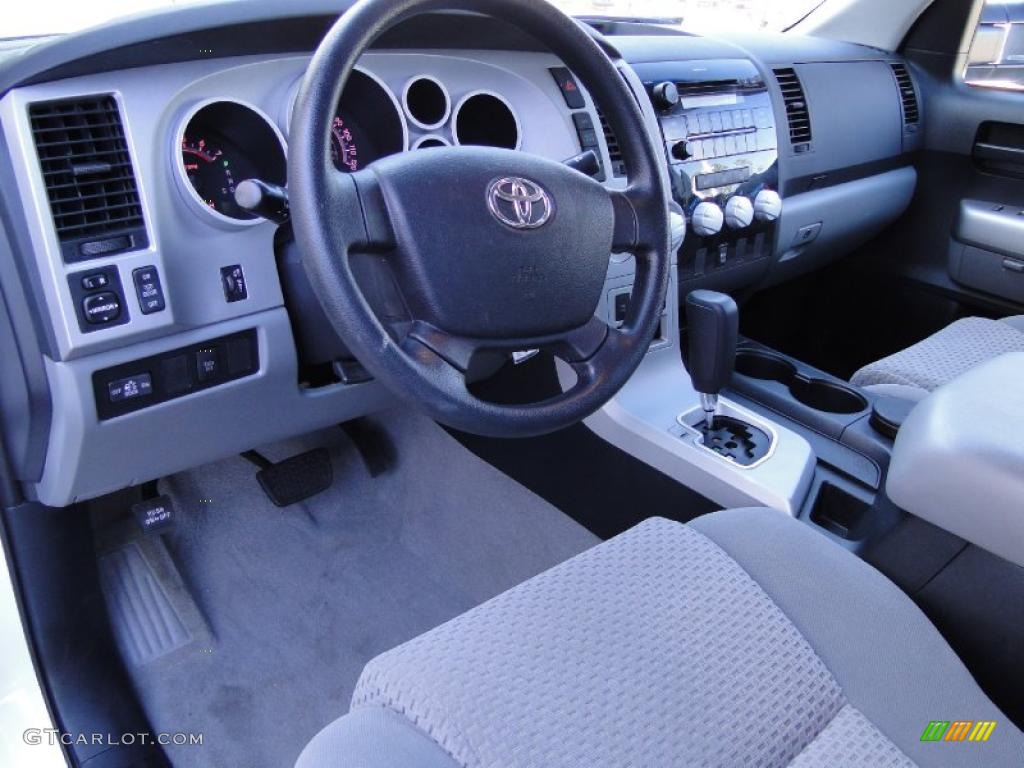 Graphite Gray Interior 2009 Toyota Tundra SR5 Double Cab 4x4 Photo #39939028