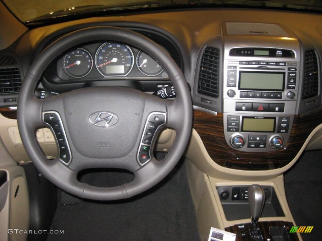 2011 Hyundai Santa Fe Limited AWD Beige Dashboard Photo #39939032