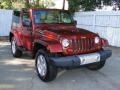 2008 Red Rock Crystal Pearl Jeep Wrangler Sahara 4x4  photo #2