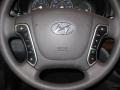 Gray 2011 Hyundai Santa Fe GLS Steering Wheel