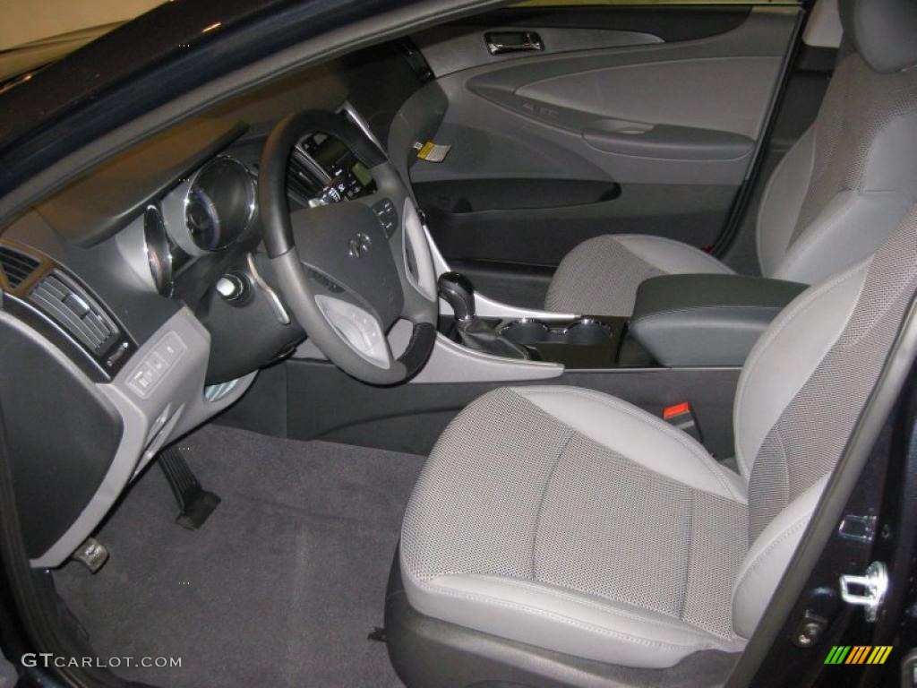 Gray Interior 2011 Hyundai Sonata SE 2.0T Photo #39939866