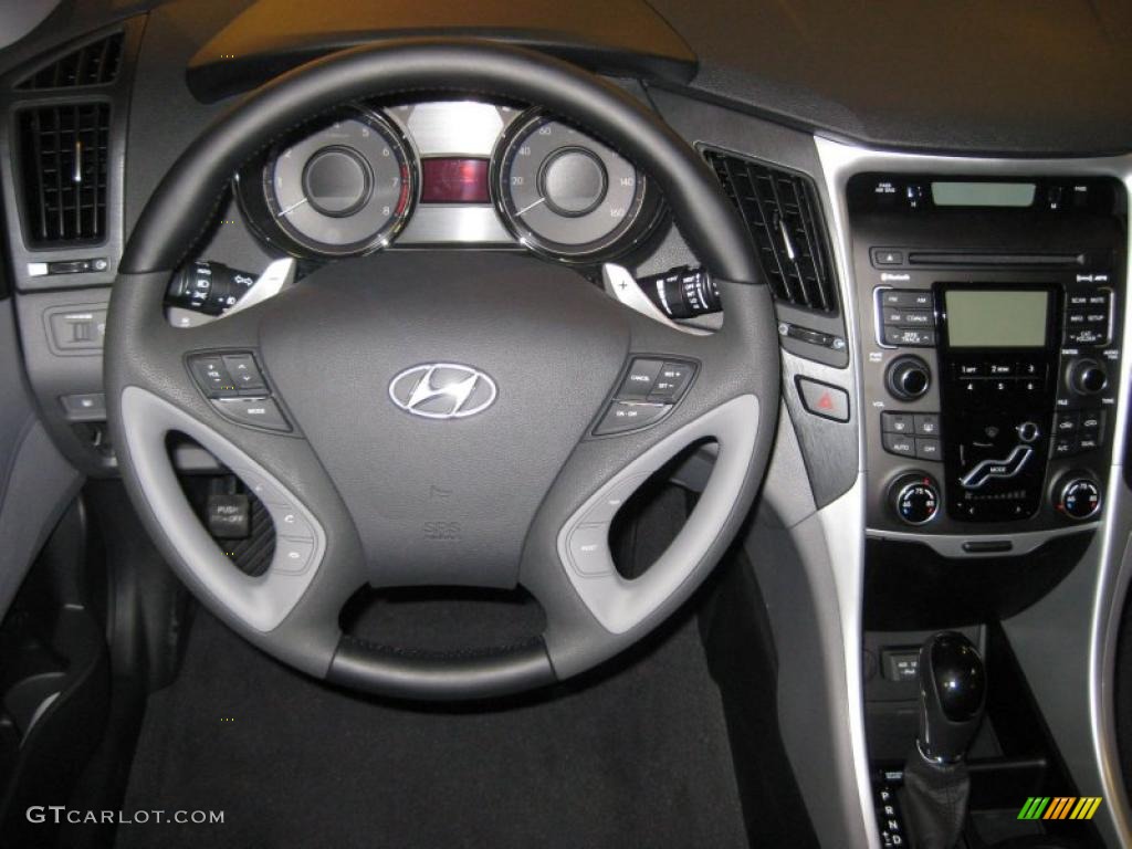 2011 Hyundai Sonata SE 2.0T Gray Dashboard Photo #39940006