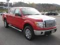 2010 Vermillion Red Ford F150 XLT SuperCrew 4x4  photo #4