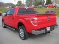 2010 Vermillion Red Ford F150 XLT SuperCrew 4x4  photo #8