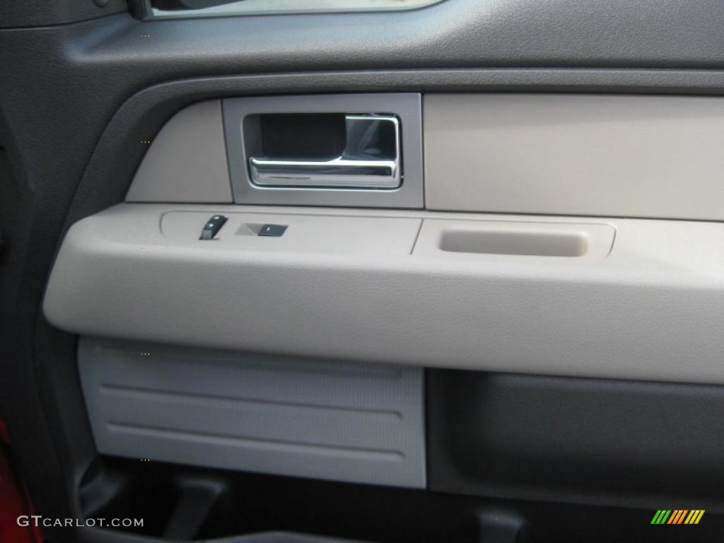 2010 F150 XLT SuperCrew 4x4 - Vermillion Red / Medium Stone photo #21