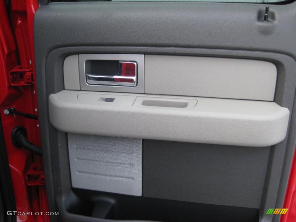 2010 F150 XLT SuperCrew 4x4 - Vermillion Red / Medium Stone photo #24