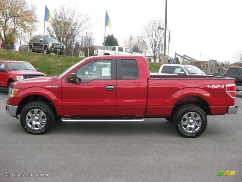 Red Candy Metallic 2010 Ford F150 XLT SuperCab 4x4 Exterior Photo #39940598