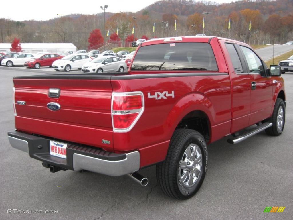 Red Candy Metallic 2010 Ford F150 XLT SuperCab 4x4 Exterior Photo #39940642