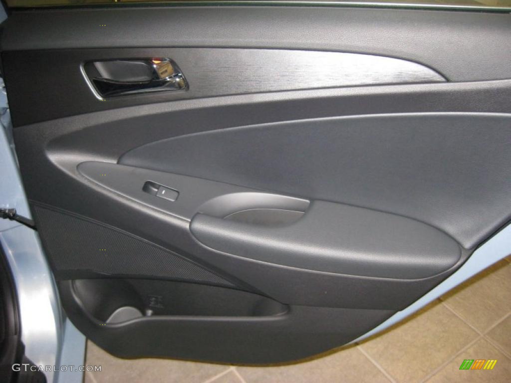 2011 Hyundai Sonata SE Black Door Panel Photo #39941102