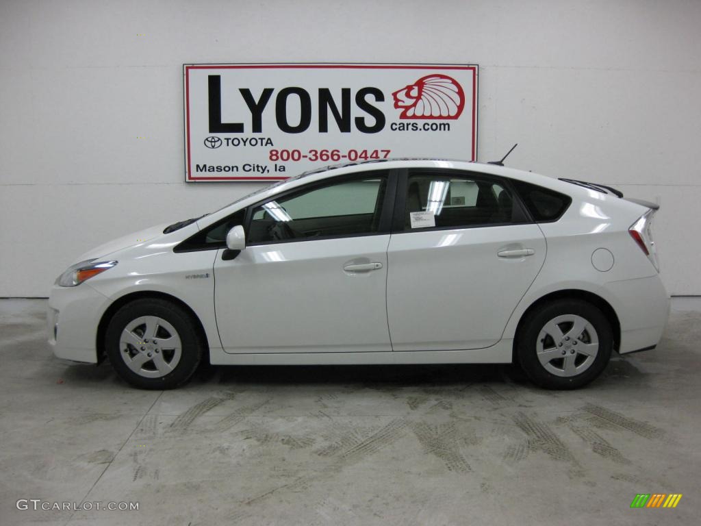 2010 Prius Hybrid IV - Blizzard White Pearl / Bisque photo #30