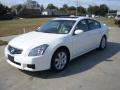 2008 Winter Frost Pearl Nissan Maxima 3.5 SL  photo #2