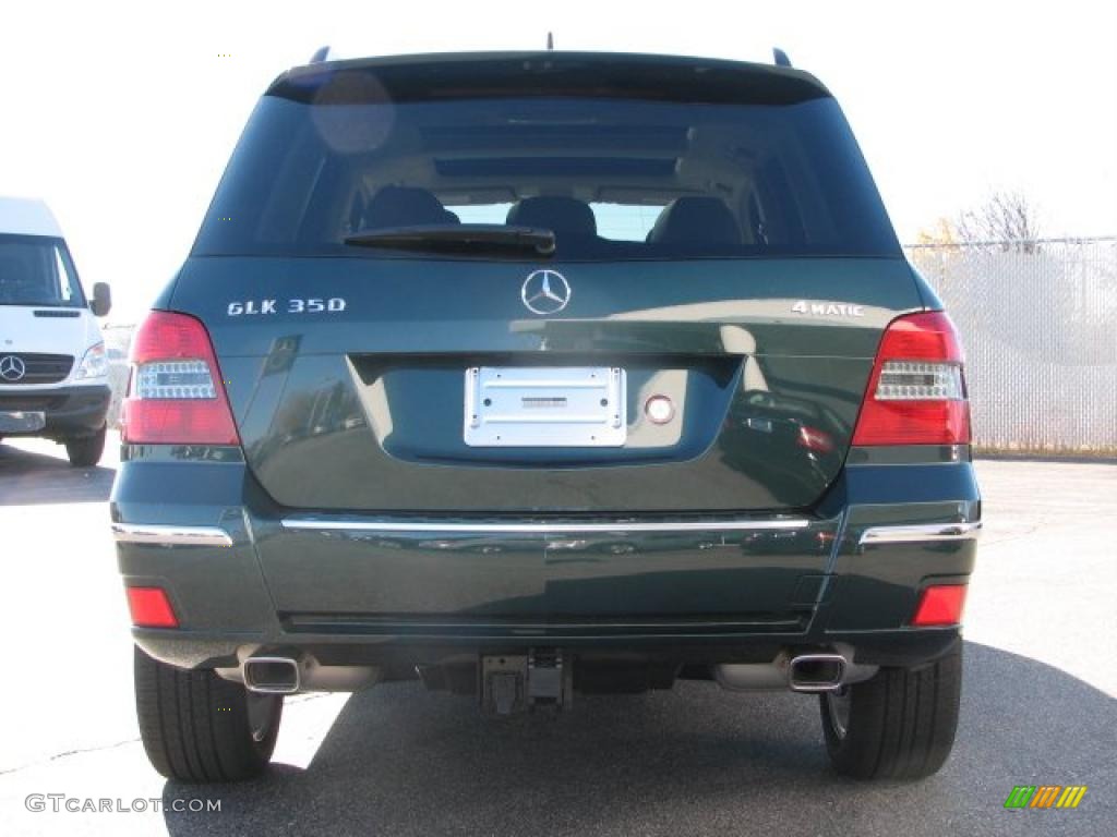 2011 GLK 350 4Matic - Jade Green Metallic / Almond/Black photo #4