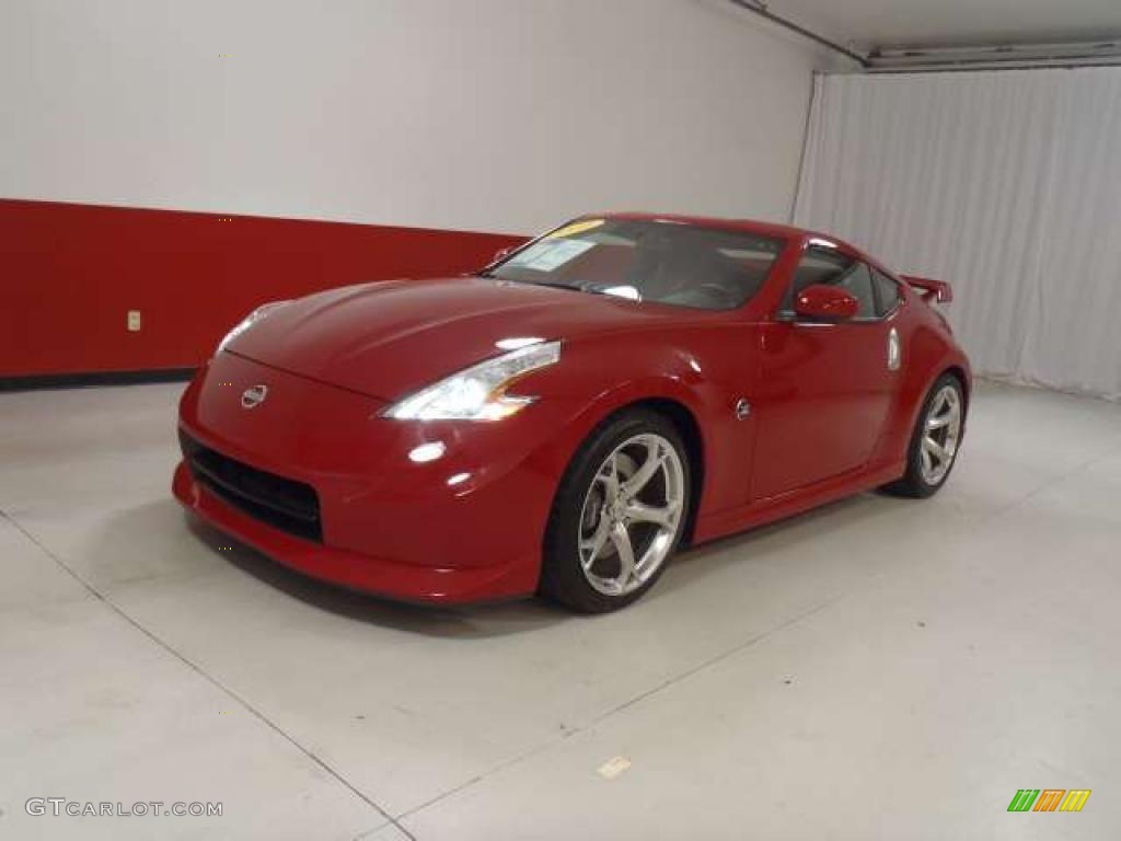 Solid Red 2010 Nissan 370Z NISMO Coupe Exterior Photo #39944266