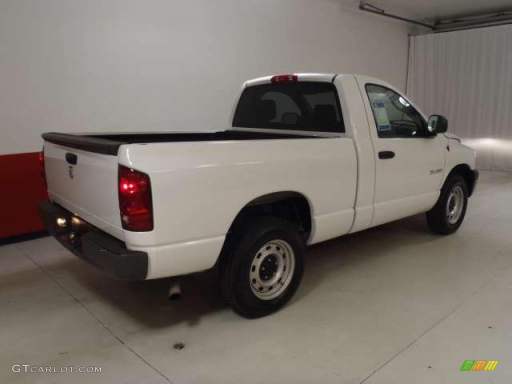 2008 Ram 1500 ST Regular Cab - Bright White / Khaki photo #4