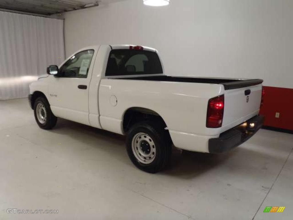 2008 Ram 1500 ST Regular Cab - Bright White / Khaki photo #6