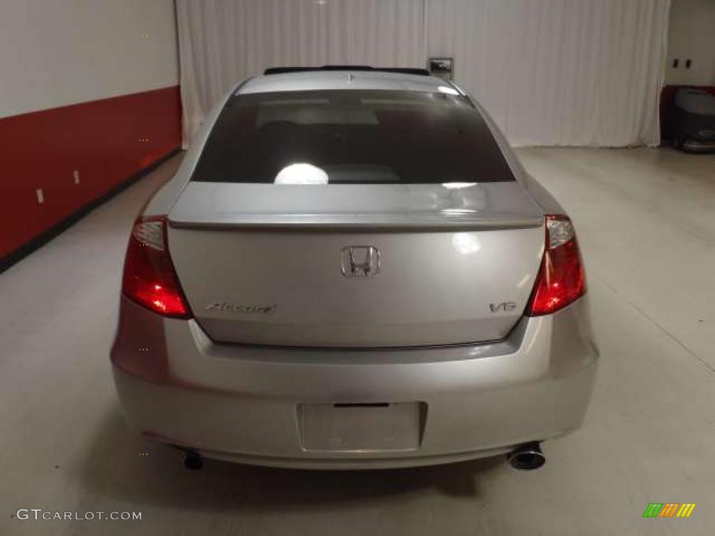 2008 Accord EX-L V6 Coupe - Alabaster Silver Metallic / Black photo #5