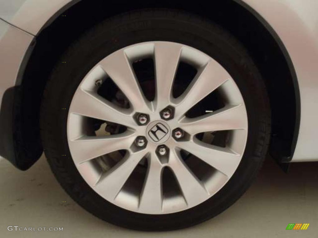 2008 Accord EX-L V6 Coupe - Alabaster Silver Metallic / Black photo #10