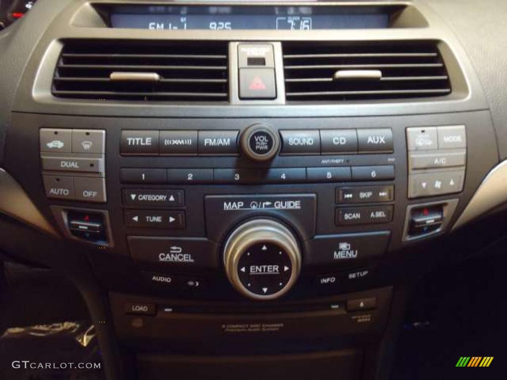 2008 Accord EX-L V6 Coupe - Alabaster Silver Metallic / Black photo #15