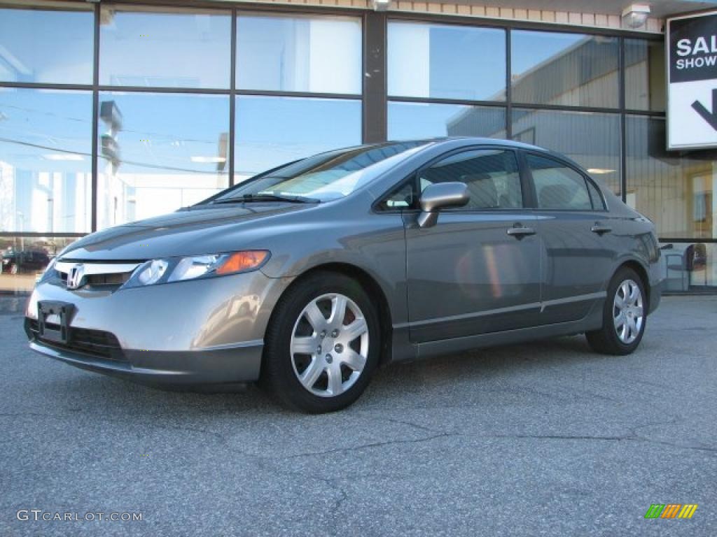 Galaxy Gray Metallic 2008 Honda Civic LX Sedan Exterior Photo #39945666