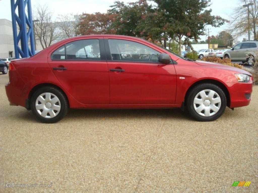 Rally Red Pearl 2009 Mitsubishi Lancer DE Exterior Photo #39945678