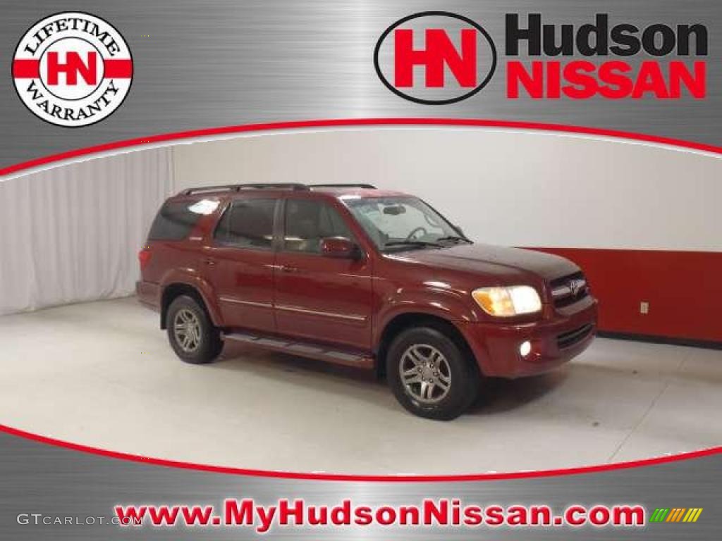 2006 Sequoia Limited - Salsa Red Pearl / Taupe photo #1